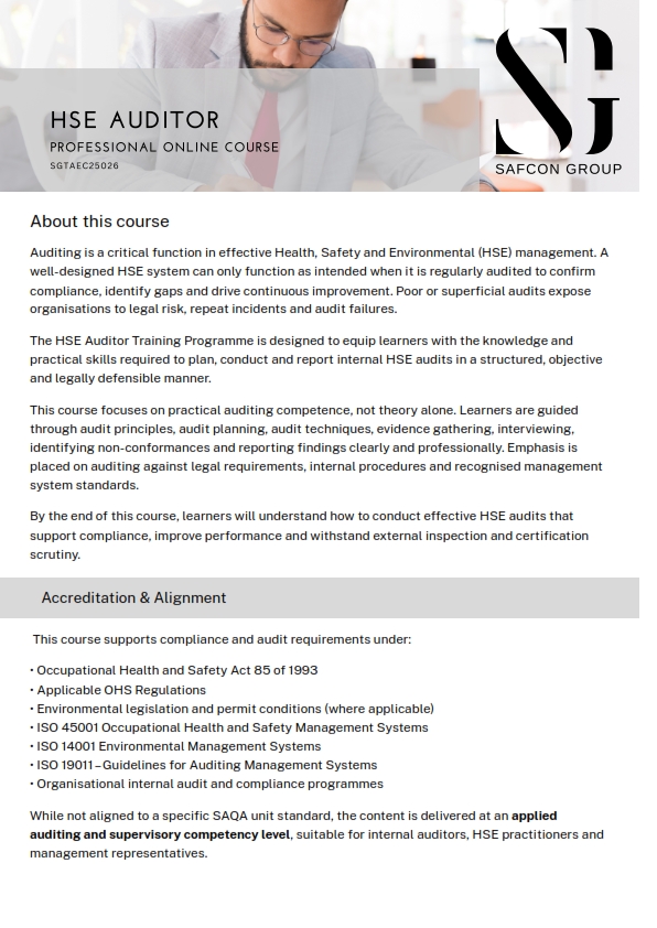 Brochure - HSE Auditor_001