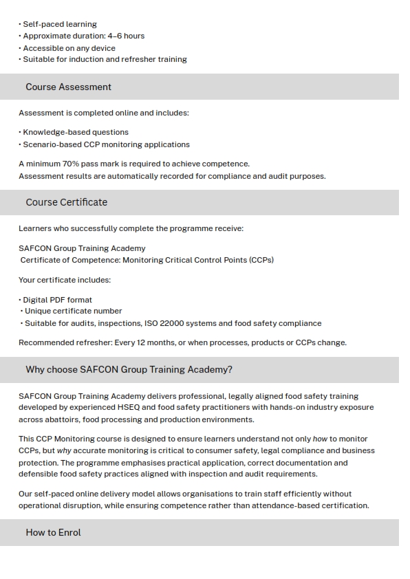 Brochure - Monitoring CCPS of a HACCP System_003