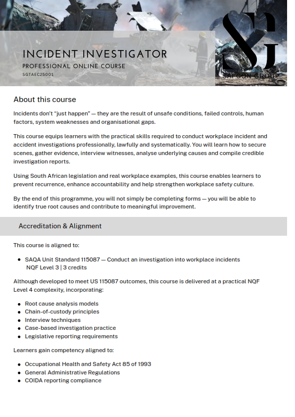 Course Brochure - SGTAEC25001 - Incident Investigator (New)_001